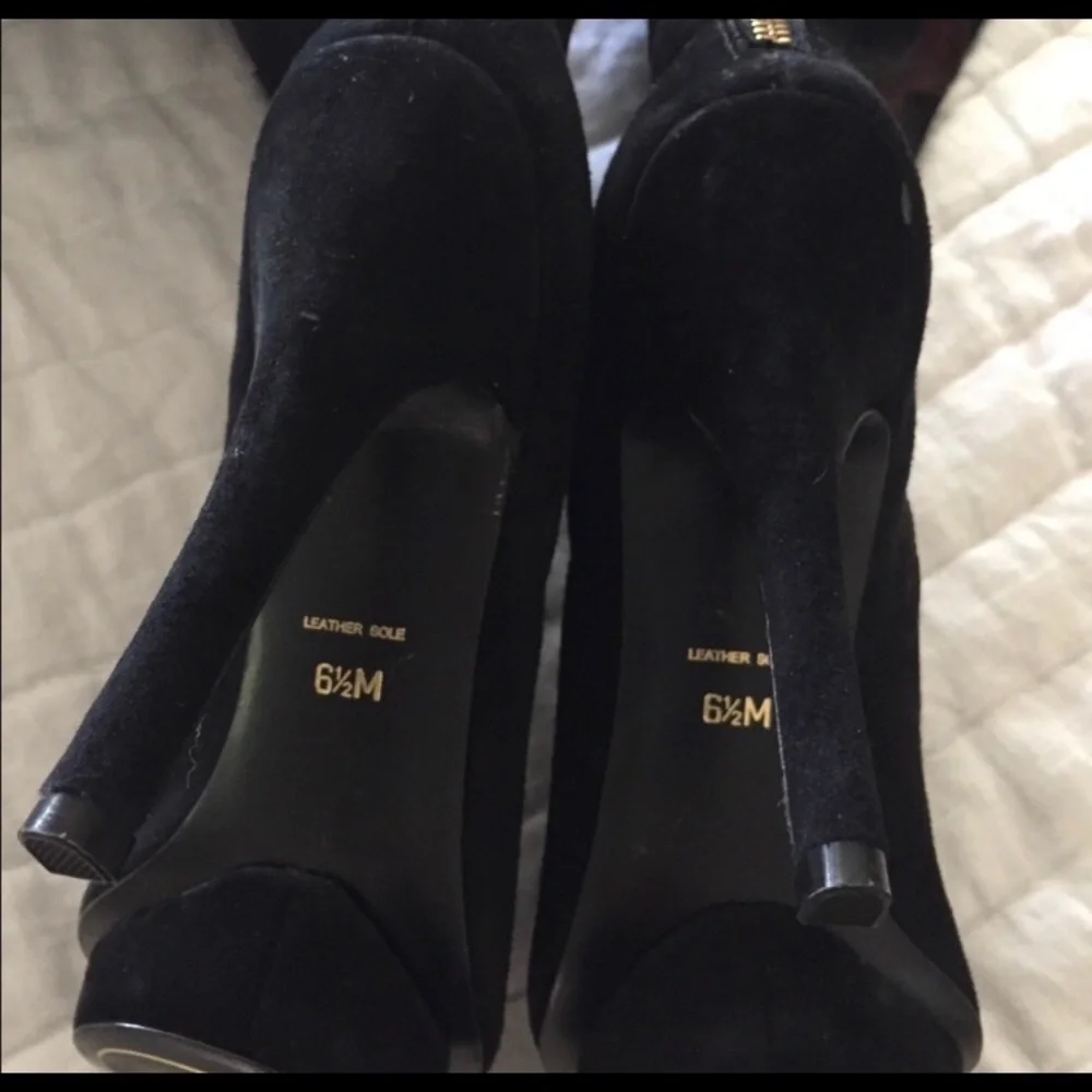 Charles Jourdan Thigh High Suede Boots 6.5